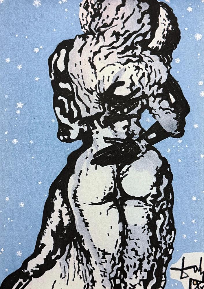 Salvador Dalí - Hugging - signováno, limitovaná edice, 50x66cm