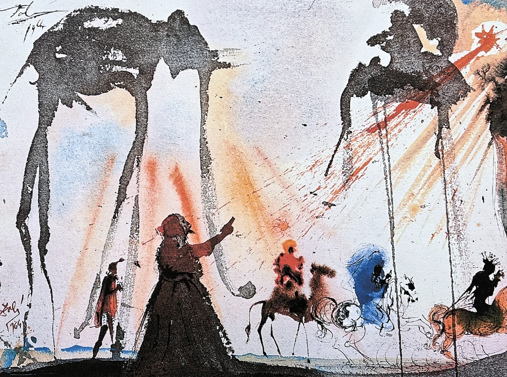 Salvador Dalí - They Will All Come from Saba - signováno, limitovaná edice, 50x66cm