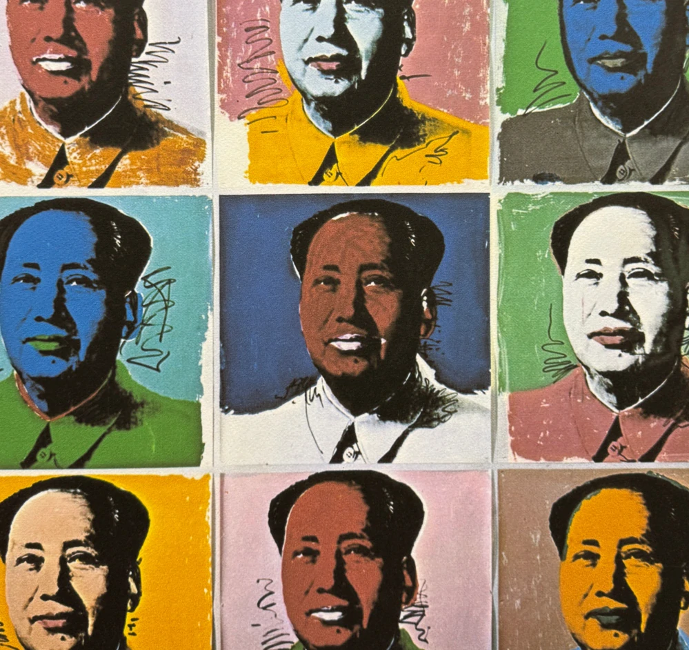 Andy Warhol - 9x Mao Ce-tung 43/500 - signováno, 50x50cm, limitovaná edice CMOA s certifikátem