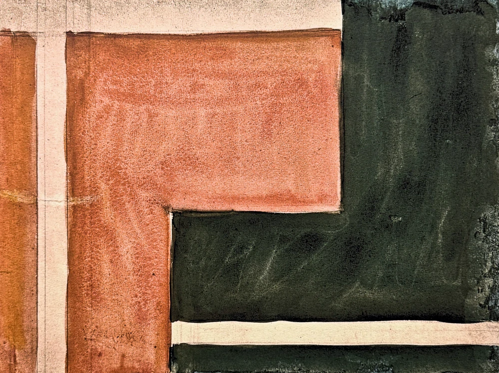 František Kupka - Abstrakce v oranžové a šedé 90/350 - limitovaná edice s certifikátem, 50x70cm