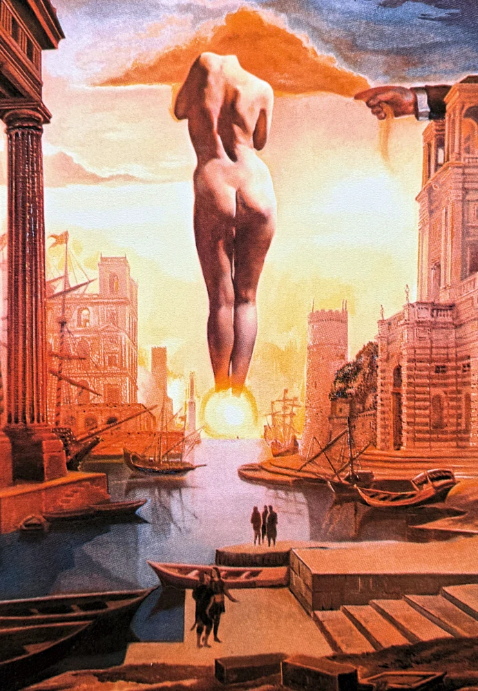 Salvador Dalí - La Main de Dali retirant la toison dòr - signováno, limitovaná edice, 50x66cm