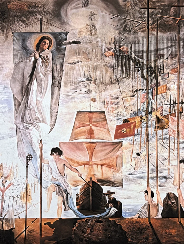 Salvador Dalí - The Discovery of America by Christopher Columbus - signováno, limitovaná edice, 50x66cm