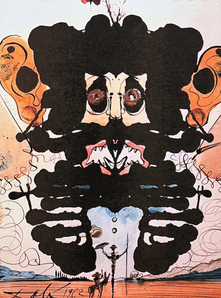 Salvador Dalí - Don Quixote - signováno, limitovaná edice, 50x66cm