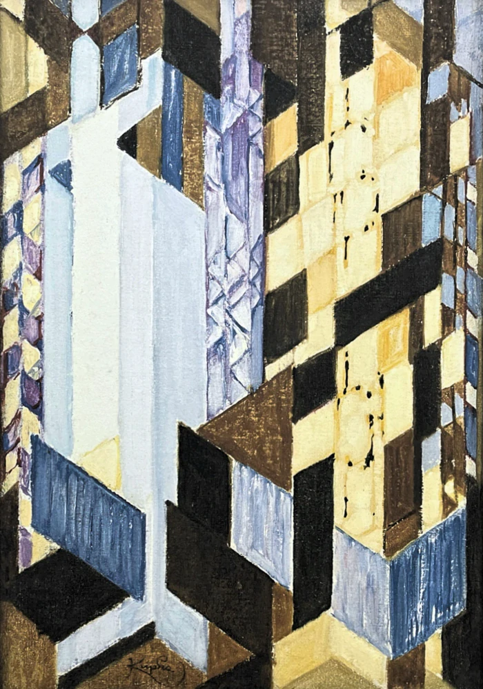 František Kupka - Vertikální a diagonální plány x/350 - limitovaná edice s certifikátem, 50x70cm