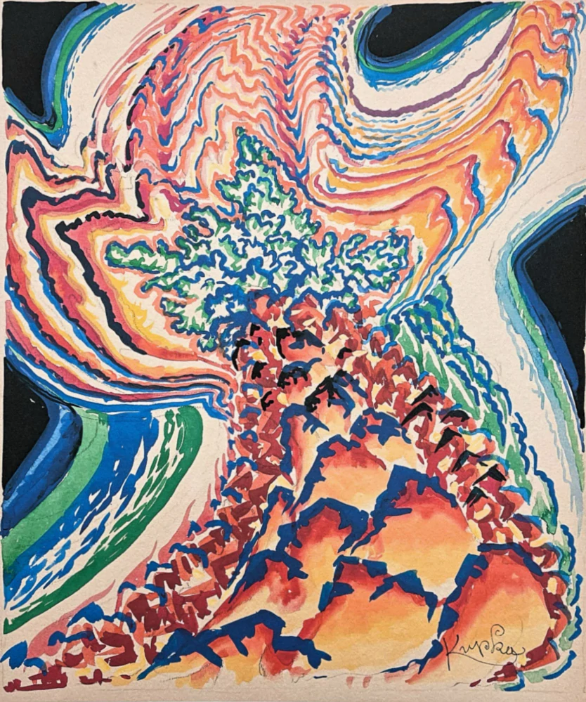 František Kupka - Etude pour 92/350 - limitovaná edice s certifikátem, 50x70cm