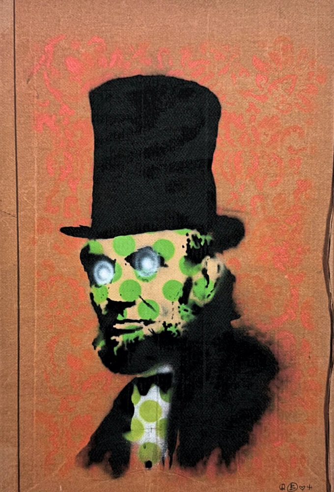 Banksy - Abraham Lincoln 72/150 číslovaná edice s certifikátem, 50x70cm