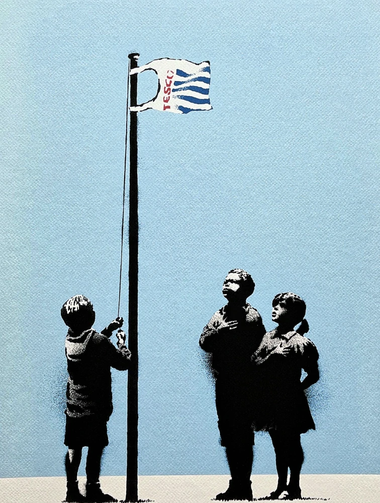 Banksy - Very little helps 77/150 - číslovaná edice s certifikátem, 50x70cm