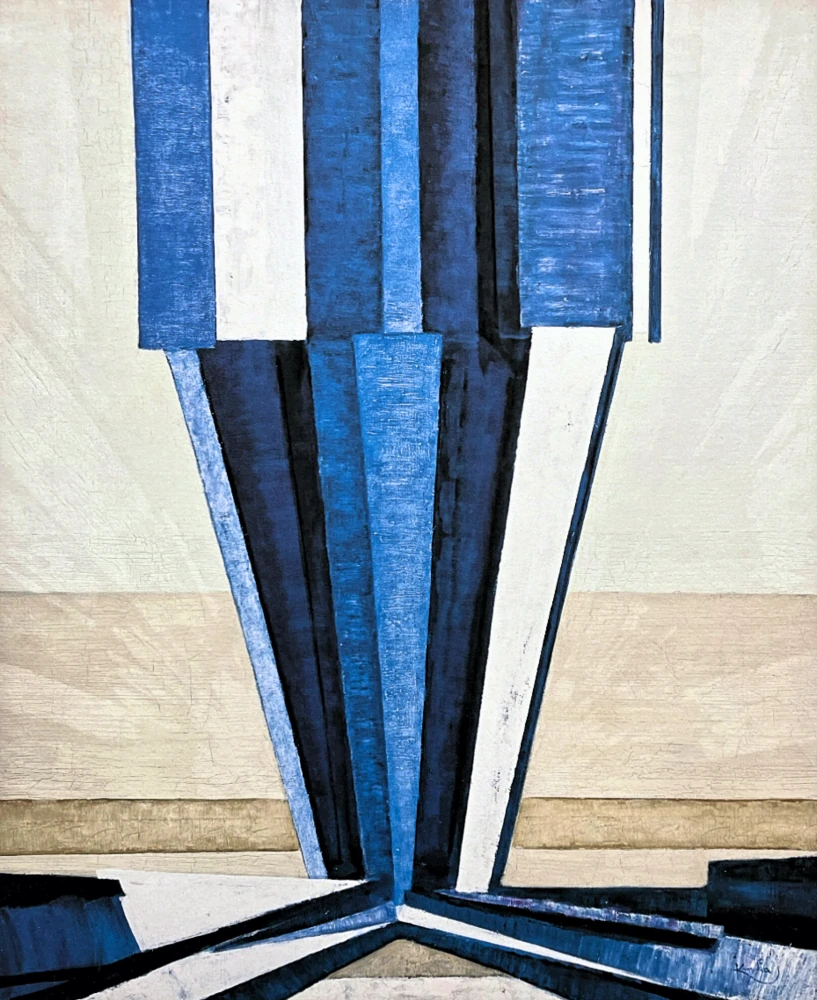 František Kupka - Tvar modré A I 65/350 - limitovaná edice s certifikátem, 50x70cm
