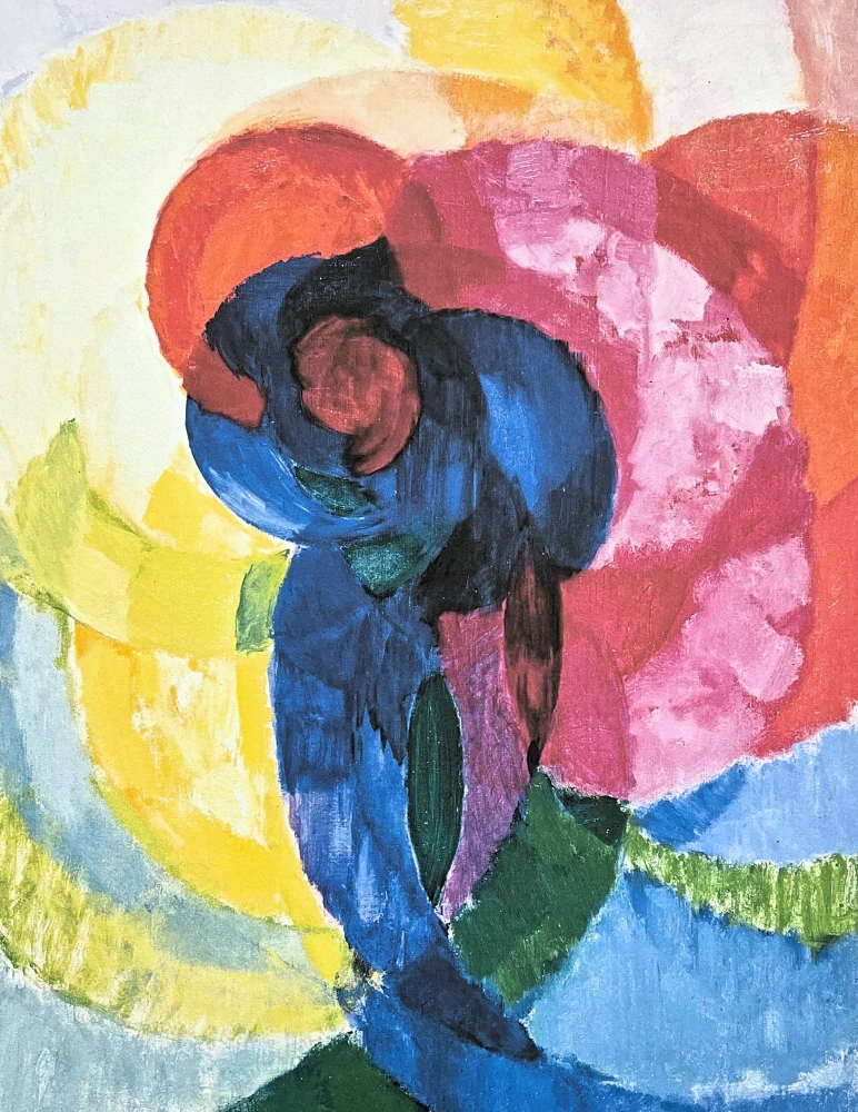 František Kupka - Red and blue disks 118/350 - limitovaná edice s certifikátem, 50x70cm