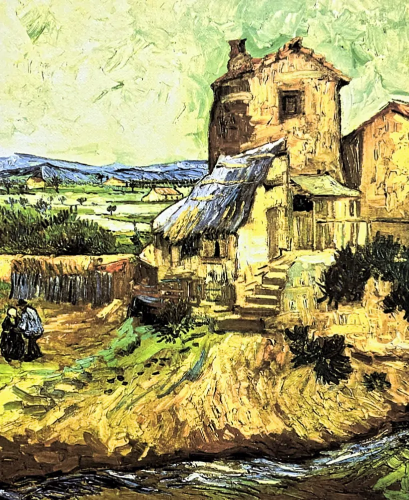 Vincent van Gogh - The Old Mill 121/250 - limitovaná edice s certifikátem, 50x70cm