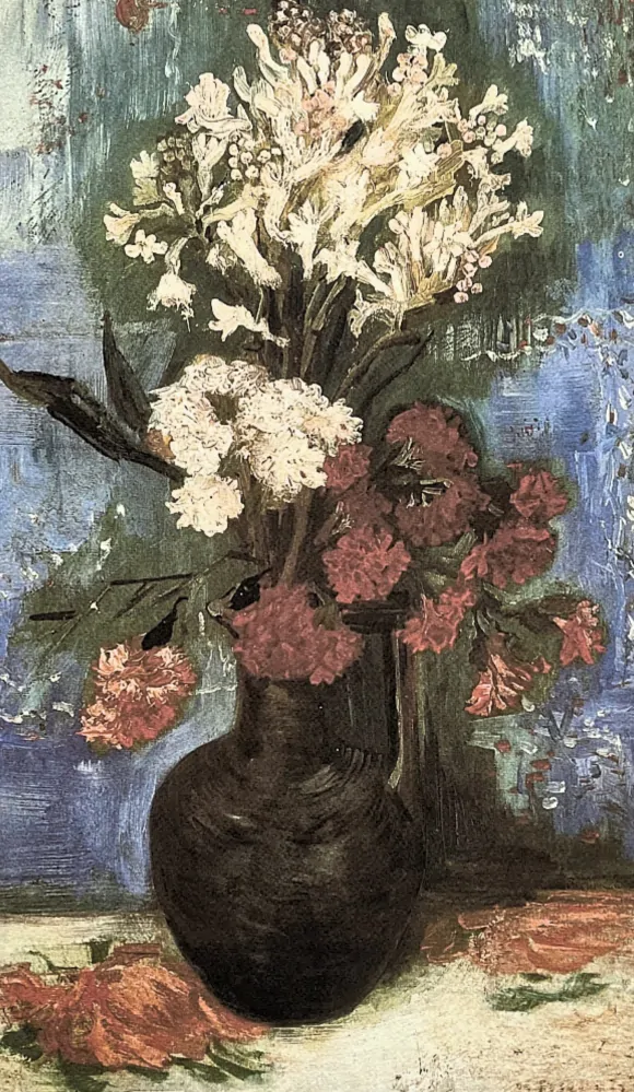 Vincent van Gogh - Vase with Carnations and Other Flowers 51/250 - limitovaná edice s certifikátem, 50x70cm