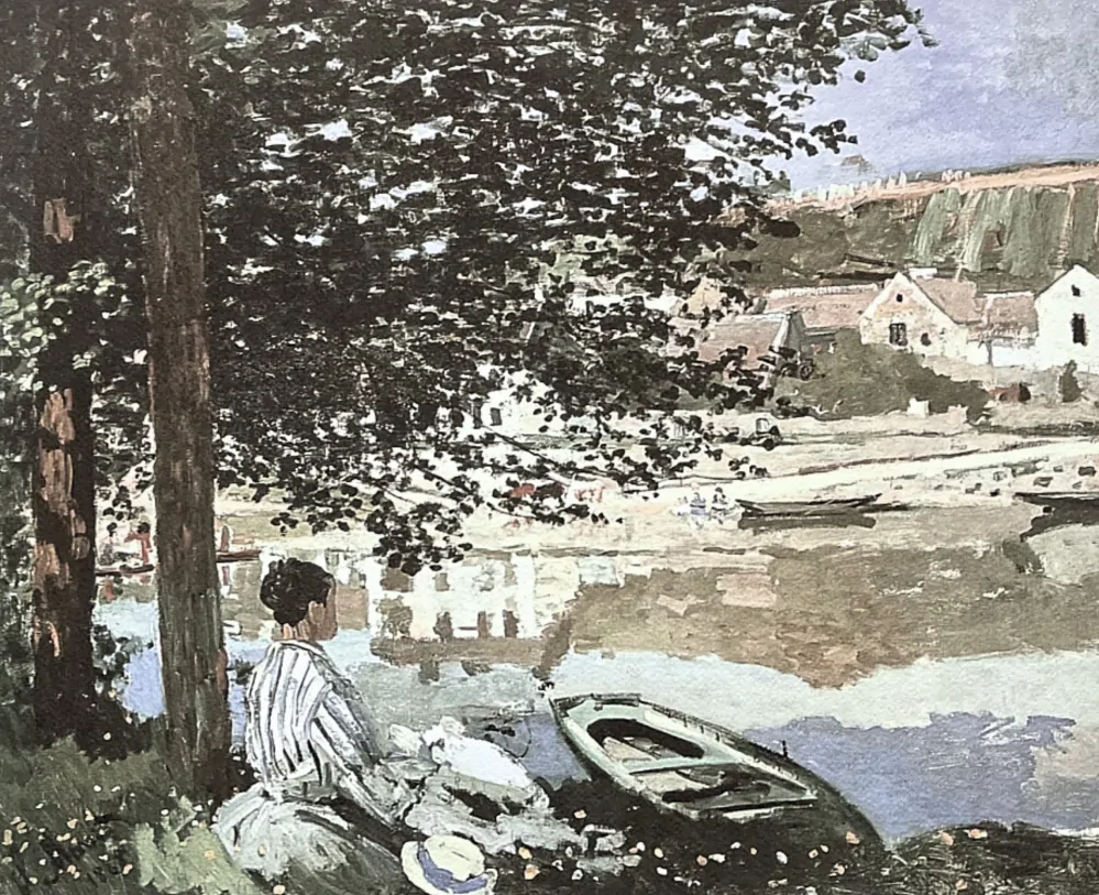 Claude Monet - Bennecourt 49/250 - limitovaná edice s certifikátem, 70x50cm
