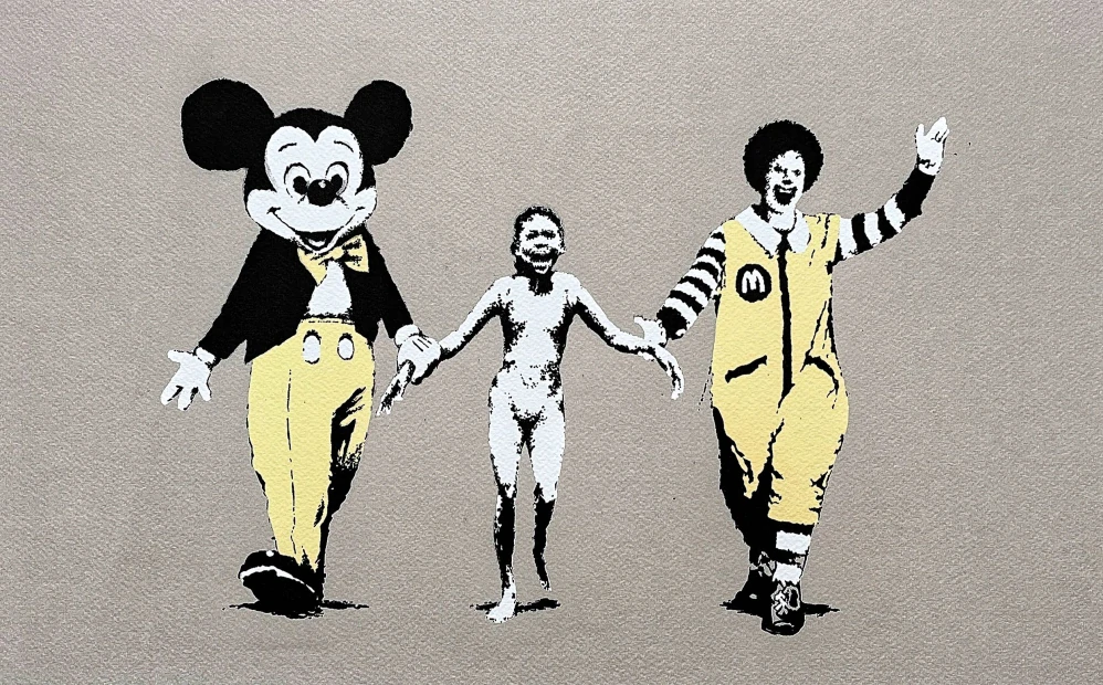 Banksy - Napalm x/150 - číslovaná edice s certifikátem, 70x50cm