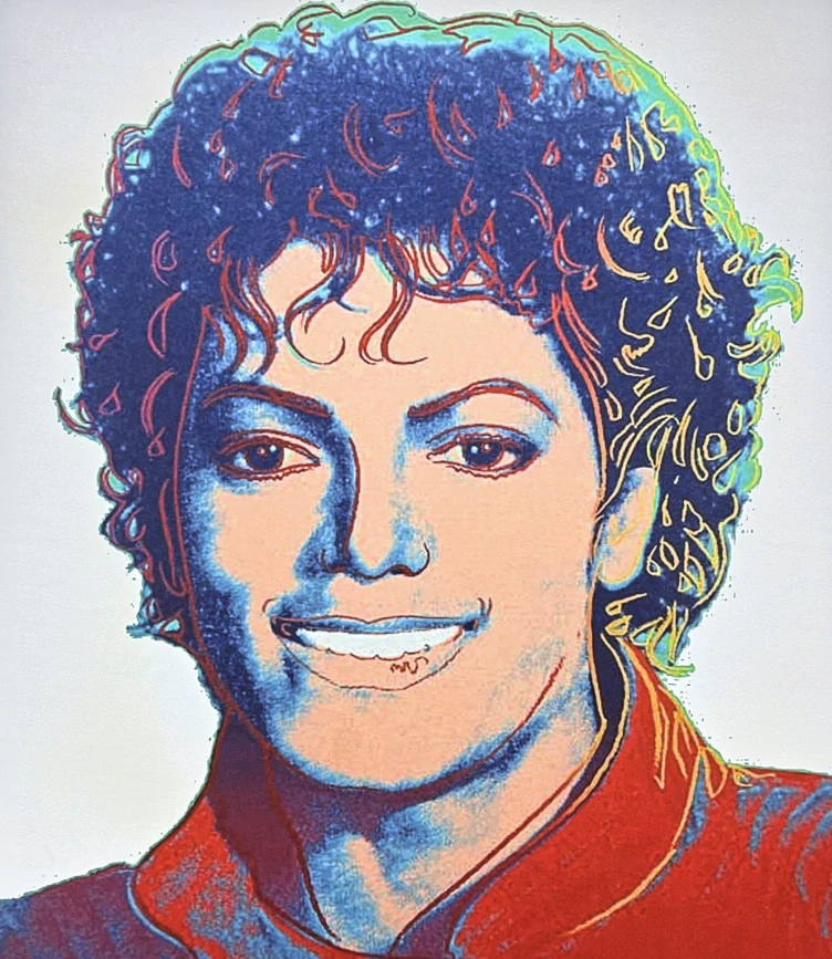 Andy Warhol - Michael Jackson světle šedý x/100 - edice Leo Castelli s certifikátem