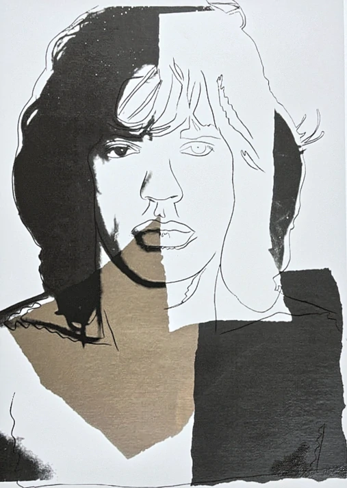 Andy Warhol - Mick Jagger černo-hnědý x/100 - edice Leo Castelli s certifikátem