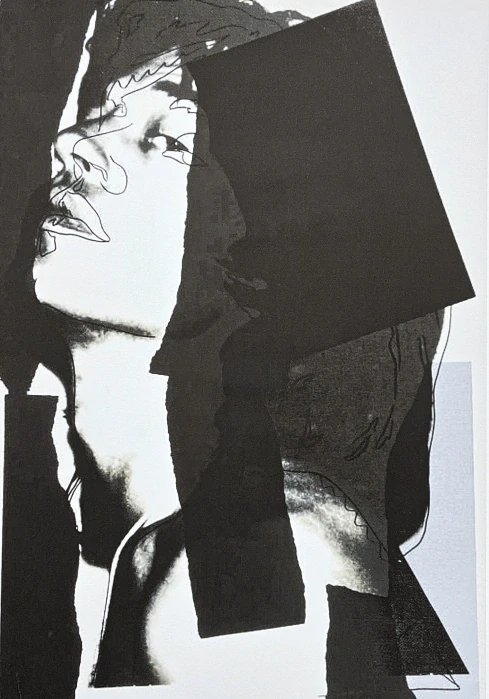 Andy Warhol - Mick Jagger - profil v černé 83/100 - edice Leo Castelli s certifikátem