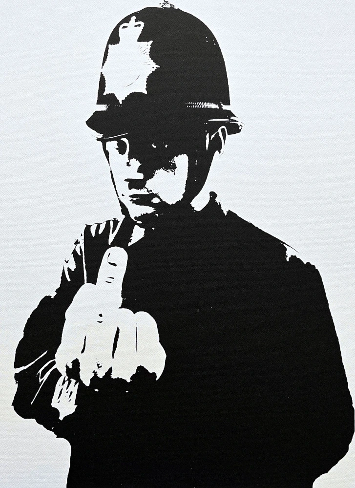 Banksy - Rude Copper 65/150 - číslovaná edice s certifikátem, 50x70cm