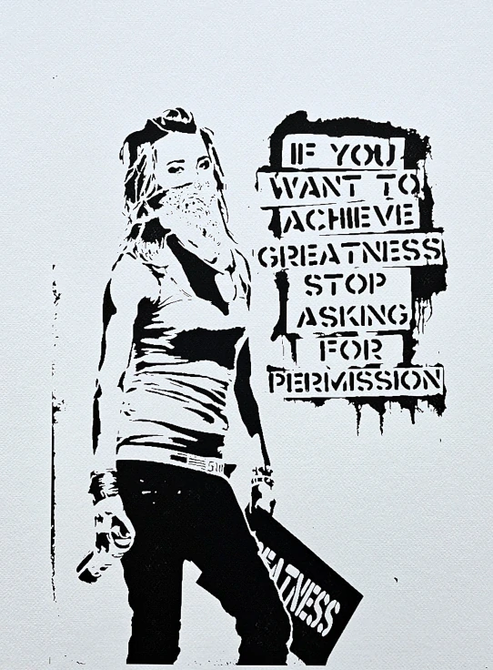 Banksy - If you want to achieve x/150 - číslovaná edice s certifikátem, 50x70cm