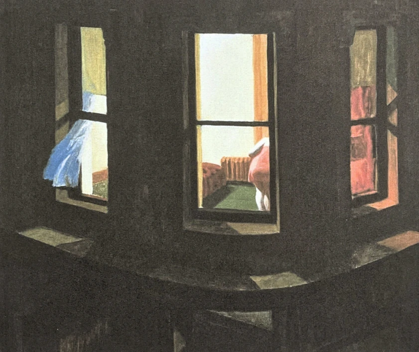 Edward Hopper - Night windows x/150 - limitovaná edice, s certifikátem, 38x57 cm