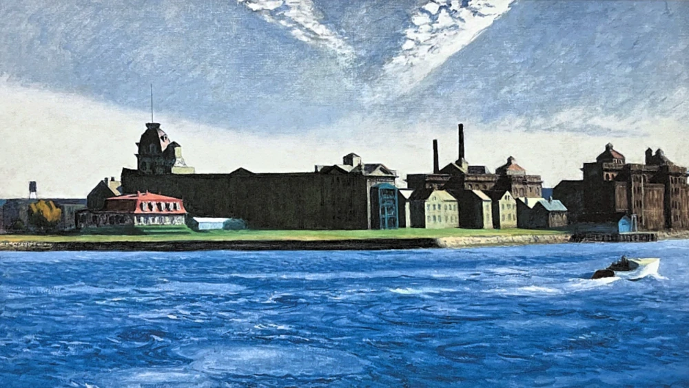 Edward Hopper - Blackwell island 55/150 - limitovaná edice, s certifikátem, 57x38 cm