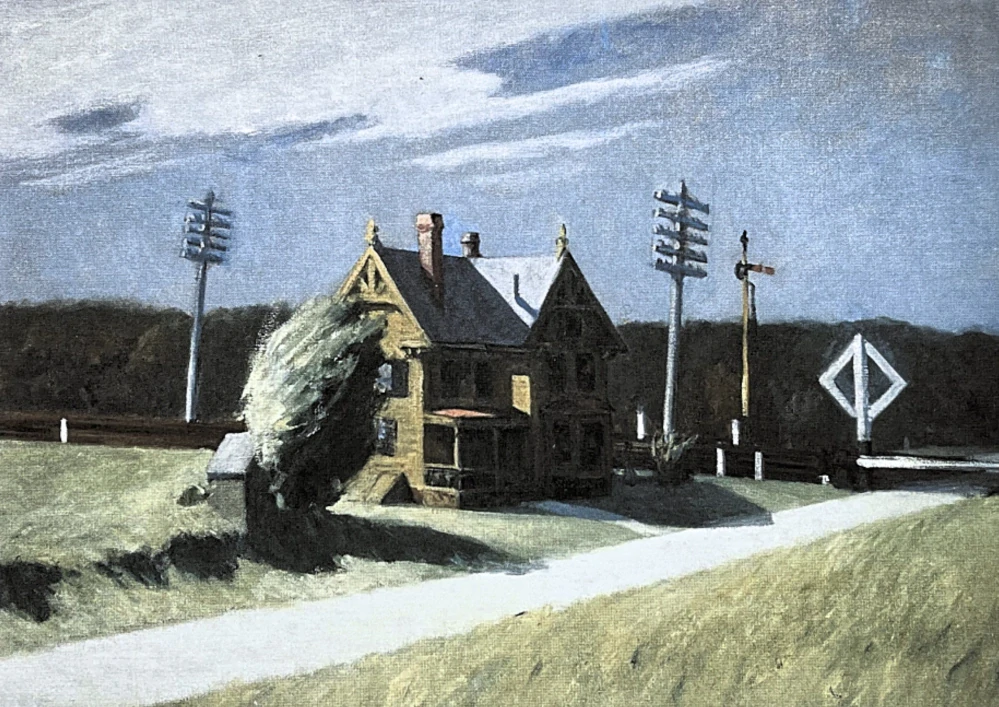 Edward Hopper - Railroad crossing 36/150 - limitovaná edice, s certifikátem, 57x38 cm