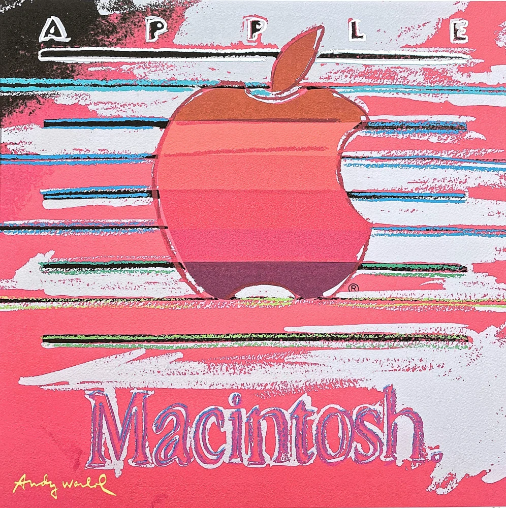Andy Warhol - Apple červený 245/500 - signováno, 50x50cm, limitovaná edice CMOA s certifikátem