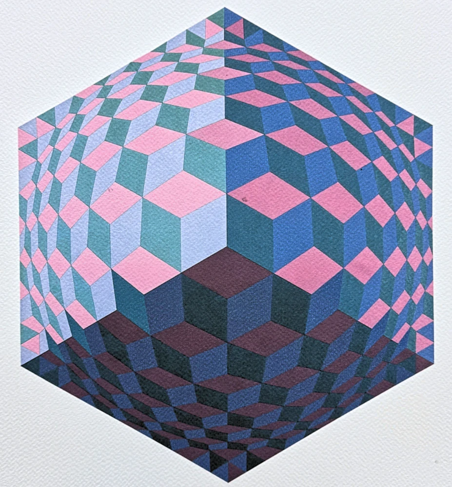 Victor Vasarely - Kettes - limitovaná edice s certifikátem