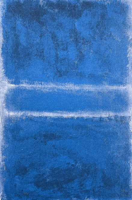 Mark Rothko - Blue stripes x/200 - signováno, s certifikátem, 50x65 cm