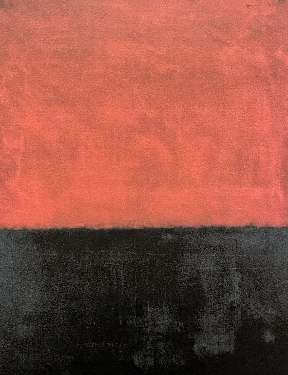 Mark Rothko - Red on black x/200 - signováno, s certifikátem, 50x65 cm