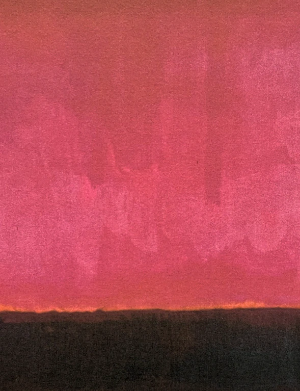 Mark Rothko - Pink and black on orange x/200 - signováno, s certifikátem, 50x65 cm