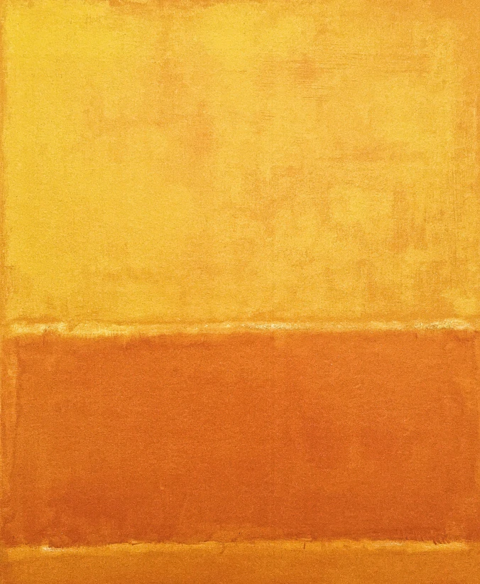 Mark Rothko - Orange and yellow x/200 - signováno, s certifikátem, 50x65 cm
