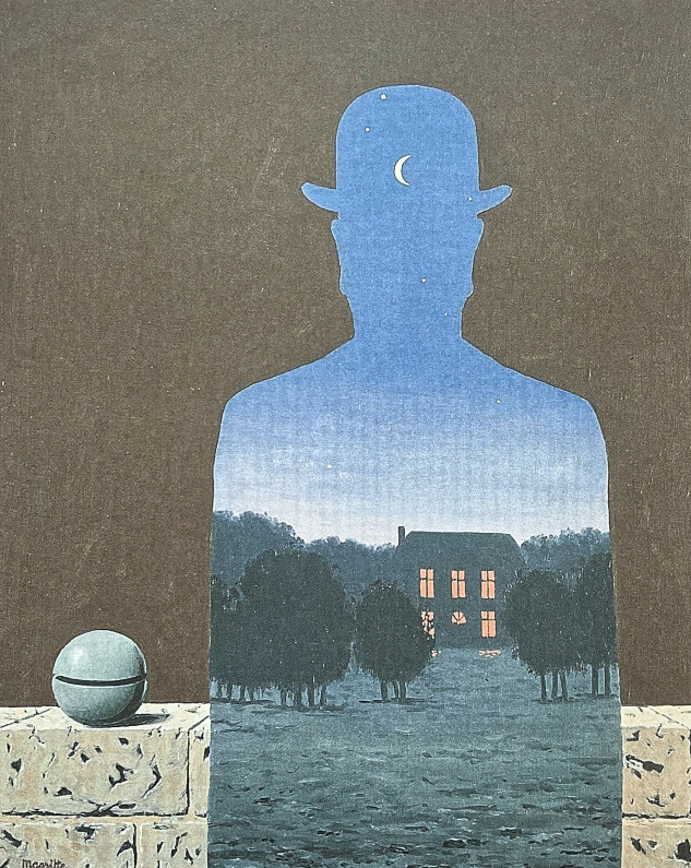 René Magritte - I Heureux 95/100 - limitovaná edice, 50x70cm