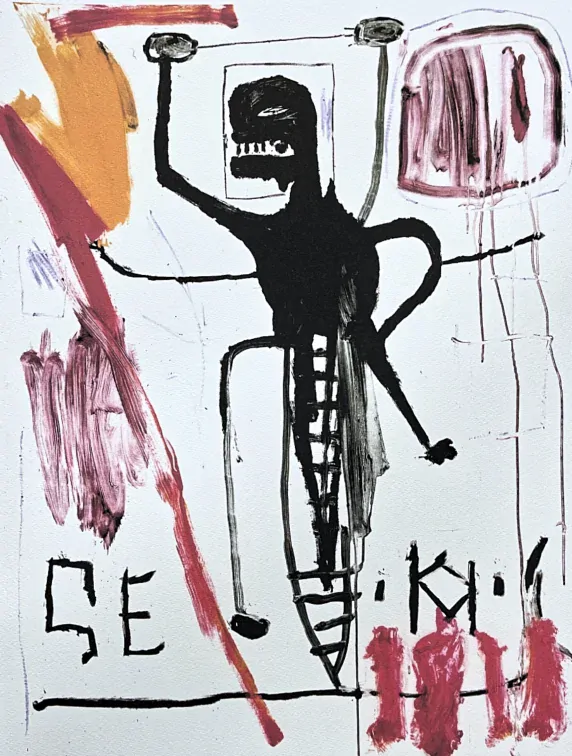Jean-Michel Basquiat - African man 110/300 - limitovaná edice, signováno, 50x70cm
