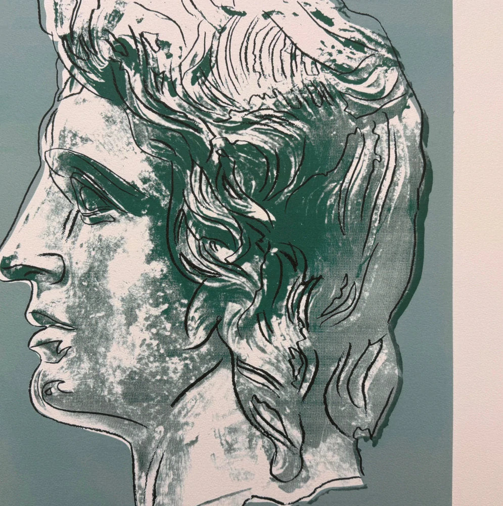 Andy Warhol - Alexander the Great modrý x/2400 - 60x60, limitovaná edice CMOA s certifikátem