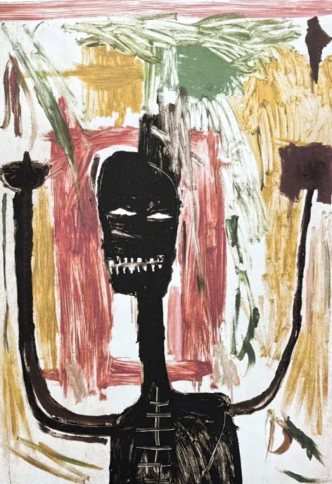 Jean-Michel Basquiat - African man II x/300 - limitovaná edice, signováno, 50x70cm