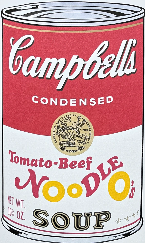 Andy Warhol - Campbell's Soup Noodle 46/100 - edice Leo Castelli s certifikátem
