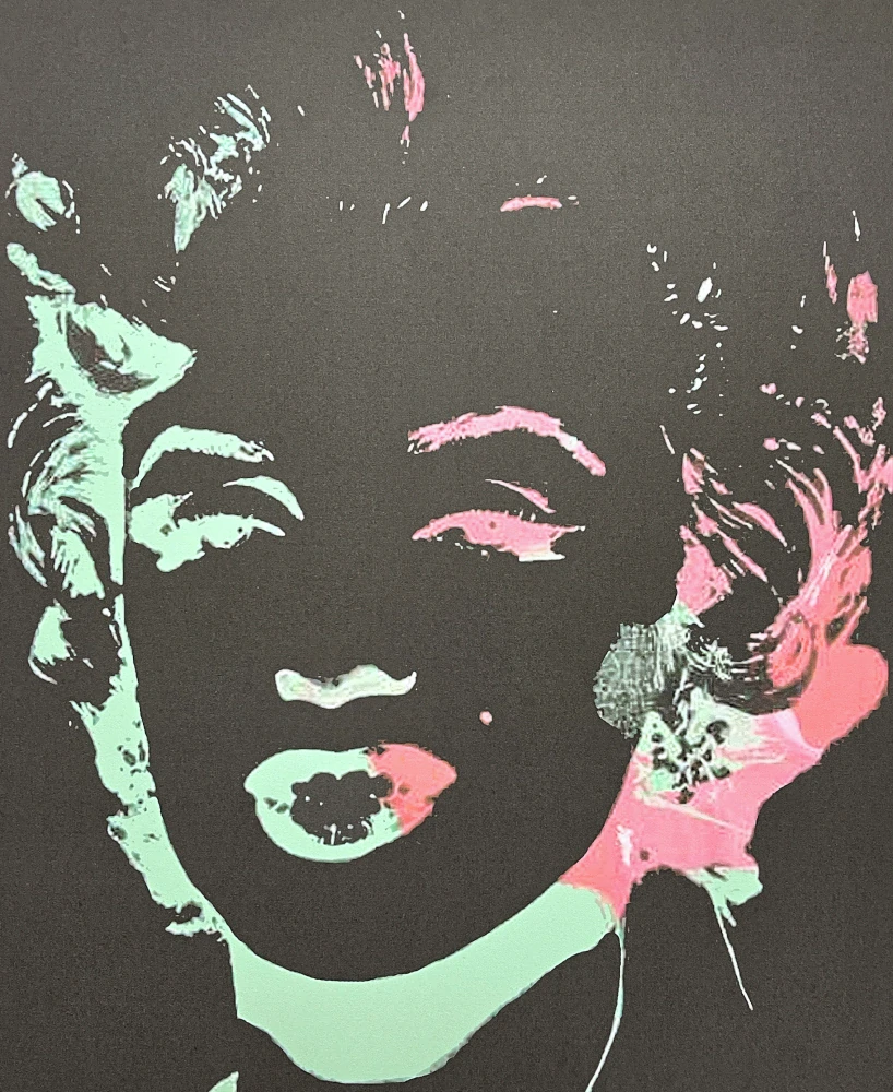 Andy Warhol - Marilyn Monroe metalická černá 66/100 - edice Leo Castelli s certifikátem