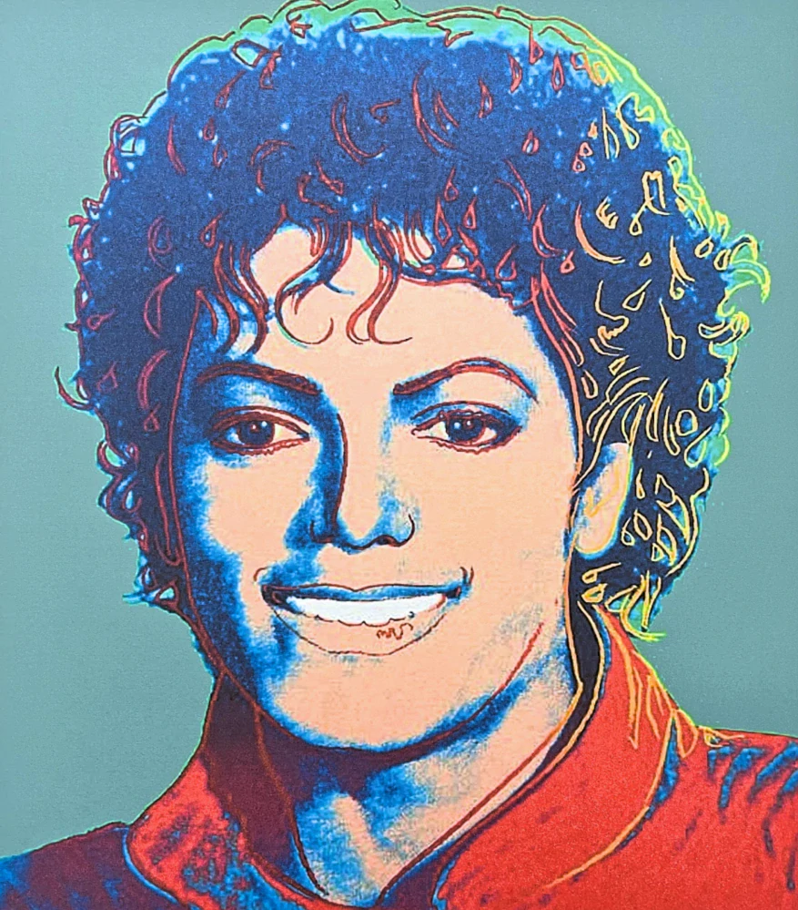 Andy Warhol - Michael Jackson tmavě zelený 81/100 - edice Leo Castelli s certifikátem