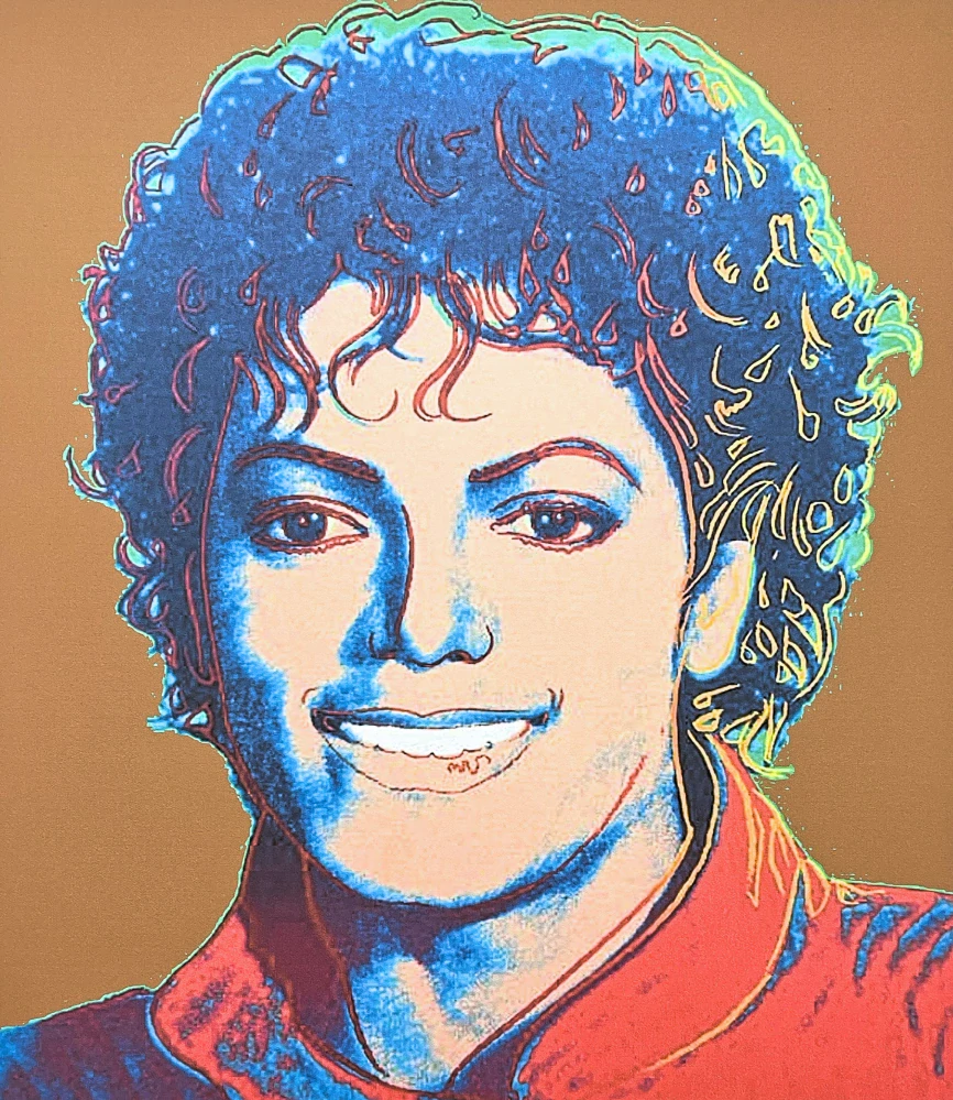 Andy Warhol - Michael Jackson hnědý 85/100 - edice Leo Castelli s certifikátem