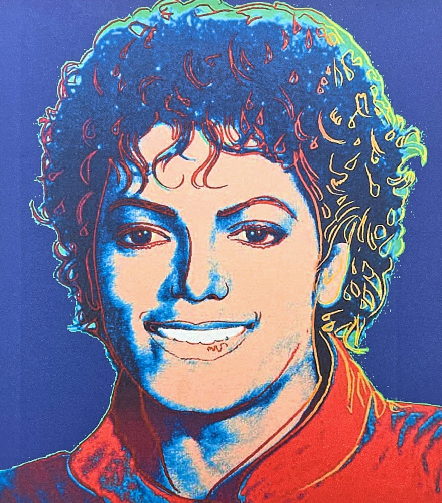 Andy Warhol - Michael Jackson tmavě modrý x/100 - edice Leo Castelli s certifikátem