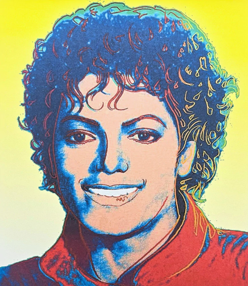 Andy Warhol - Michael Jackson žlutý 23/100 - edice Leo Castelli s certifikátem