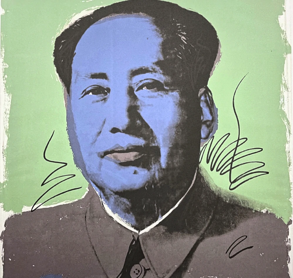 Andy Warhol - Mao Ce-tung zeleno-šedý 36/100 - edice Leo Castelli s certifikátem