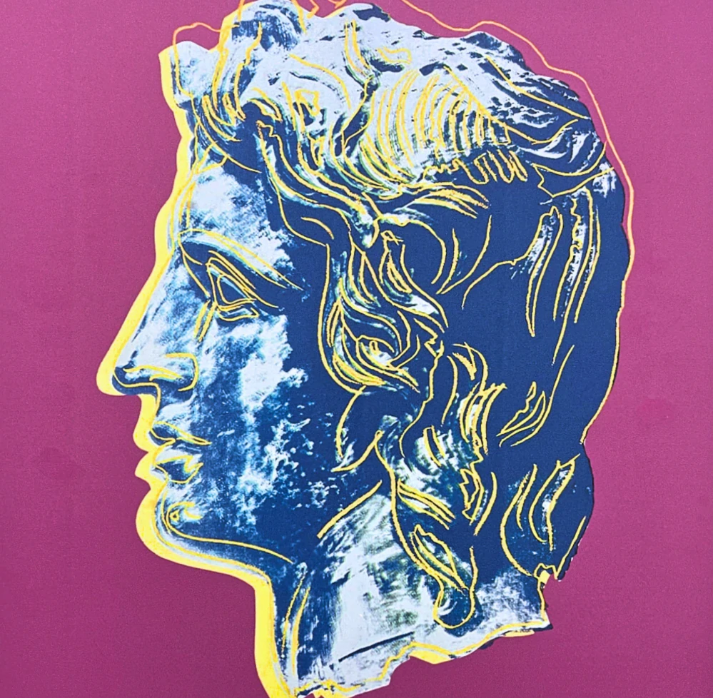 Andy Warhol - Alexander the Great tmavě růžový 31/100 - edice Leo Castelli s certifikátem