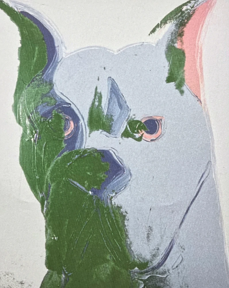 Andy Warhol - Dog x/100 edice Leo Castelli s certifikátem