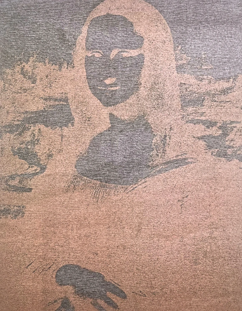 Andy Warhol - Mona Lisa negativ 77/100 - edice Leo Castelli s certifikátem