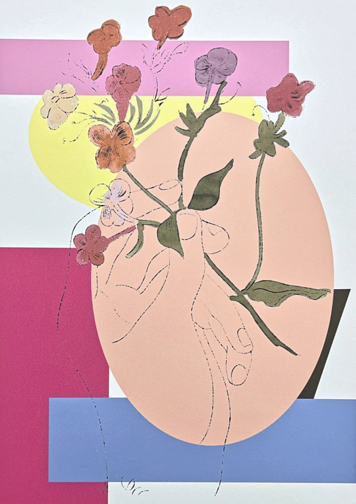 Andy Warhol - Flowers in hand 16/100 - edice Leo Castelli s certifikátem