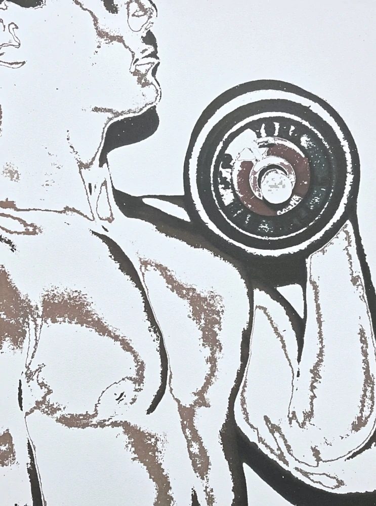 Andy Warhol - Body Builder s hnědou 30/100 - edice Leo Castelli s certifikátem