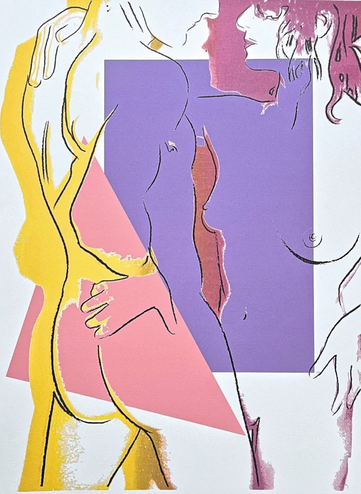 Andy Warhol - Love s modrou 56/100 - edice Leo Castelli s certifikátem