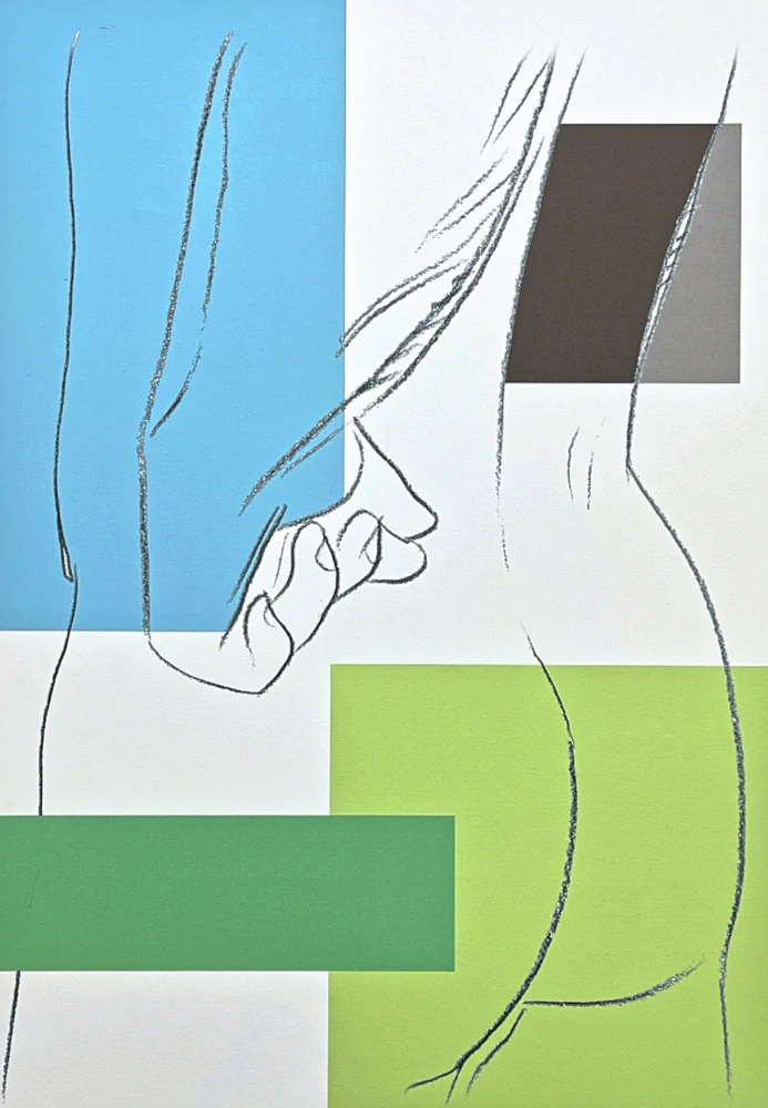 Andy Warhol - Male torso zelený x/100 - edice Leo Castelli s certifikátem