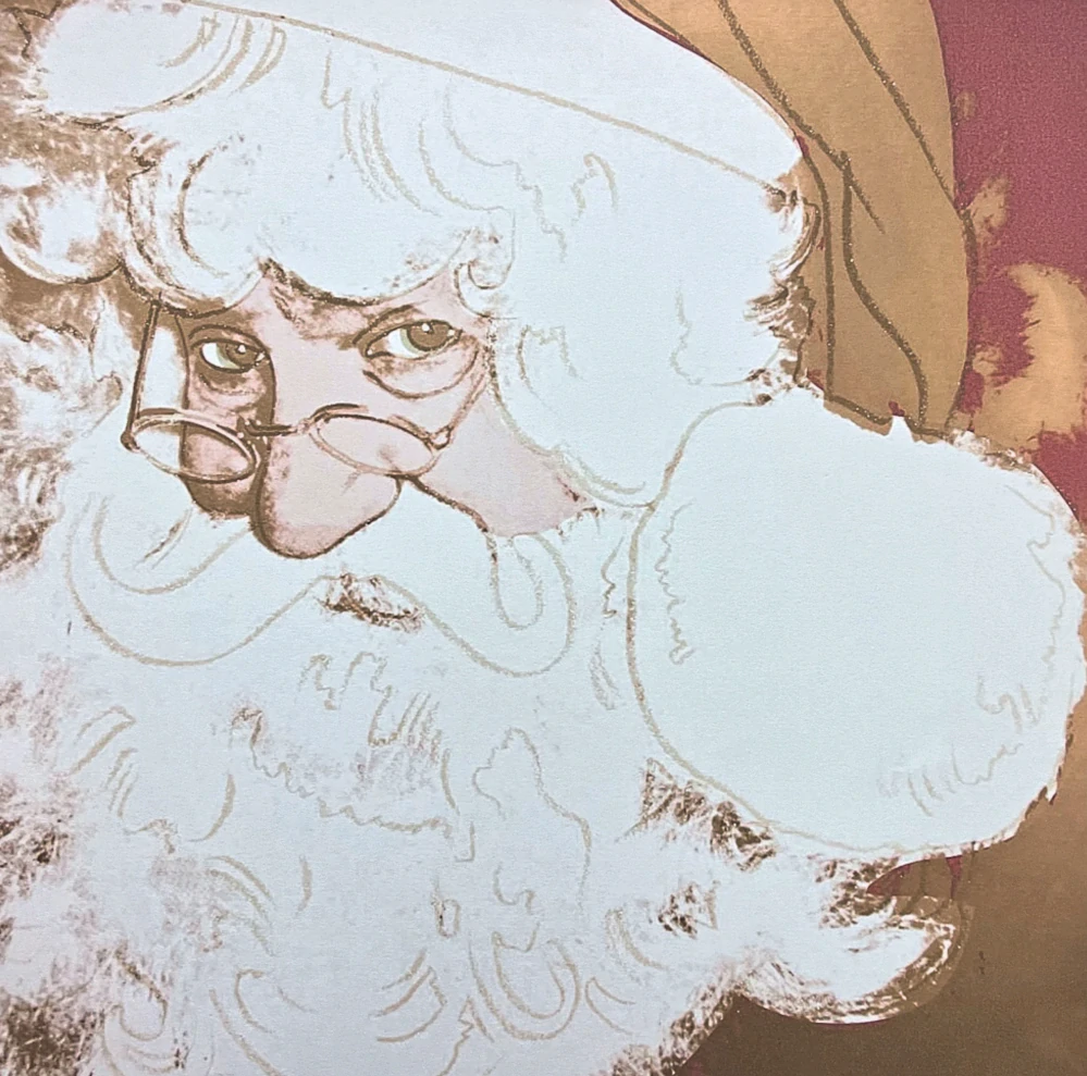 Andy Warhol - Santa Claus 65/100 - edice Leo Castelli s certifikátem